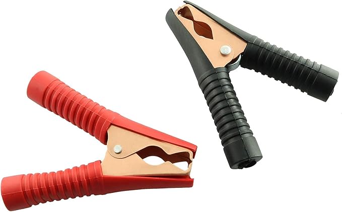 Car Alligator Clips Battery Clamps Crocodile Clip 100a - 2pcs - Red+Black