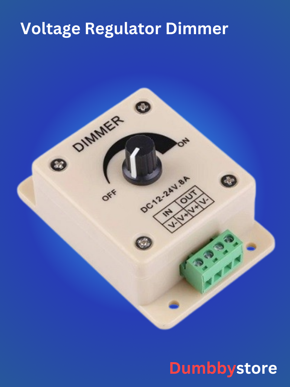 8a Led Dimmer Switch Dc 12v 24v 96w - Adjustable Brightness Lamp Bulb Strip Driver Voltage Regulator
