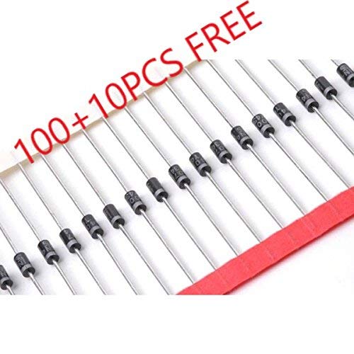 IN4007 RECTIFIER DIODE 1A 1000V 100PCS(+10pcs FREE)