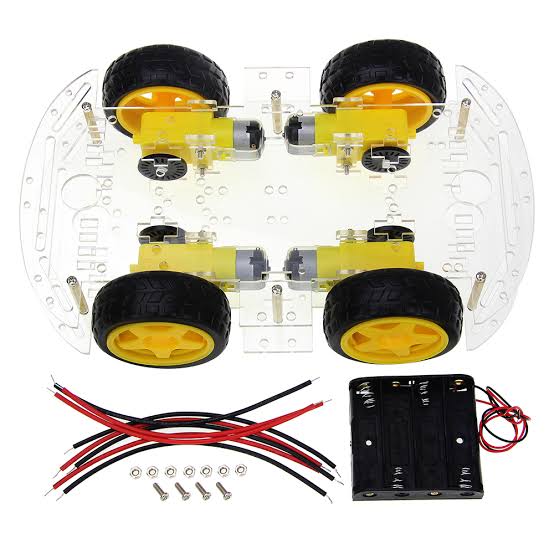 4WD Robot Smart Car Chassis Kits With Speed Encoder